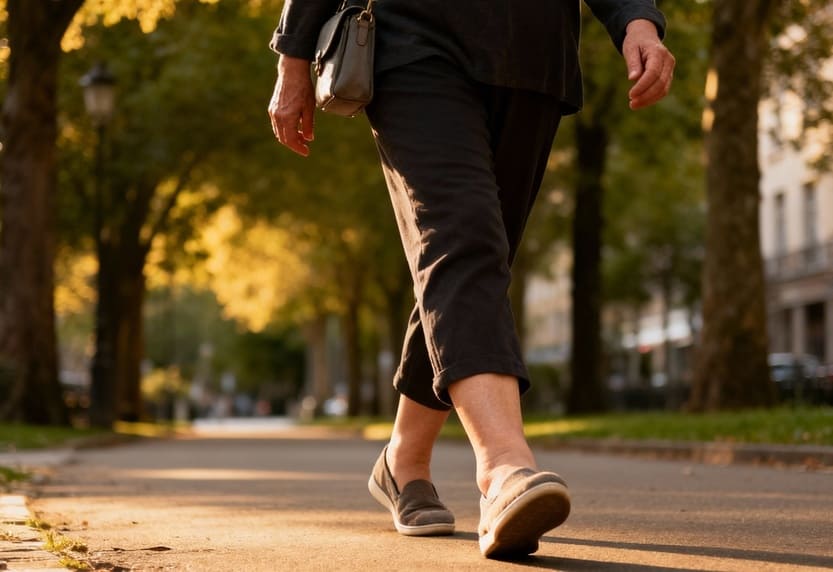 camminare per curare il gonfiore a piedi e caviglie