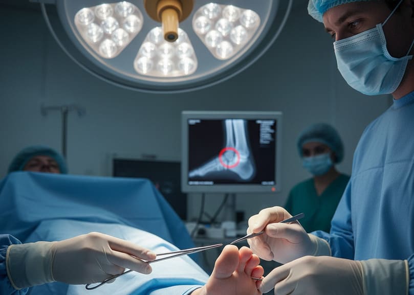 chirurgia frattura mignolo del piede