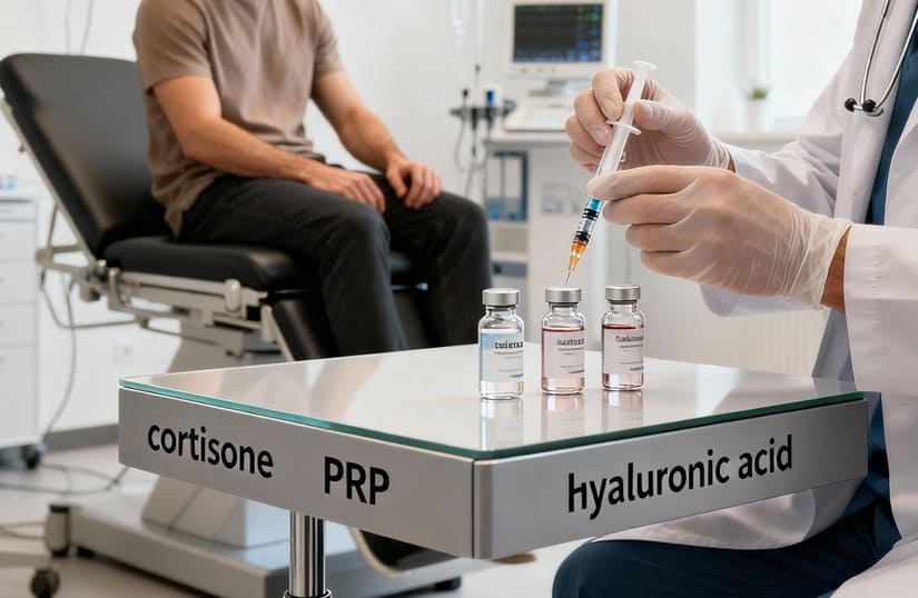 infiltrazioni piede: scelta tra cortisone, prp, acido ialuronico