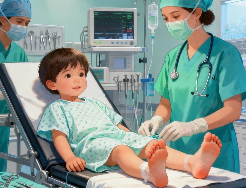 operazione piede piatto nel bambino