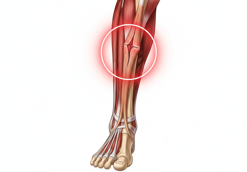rottura del tendine d'achille